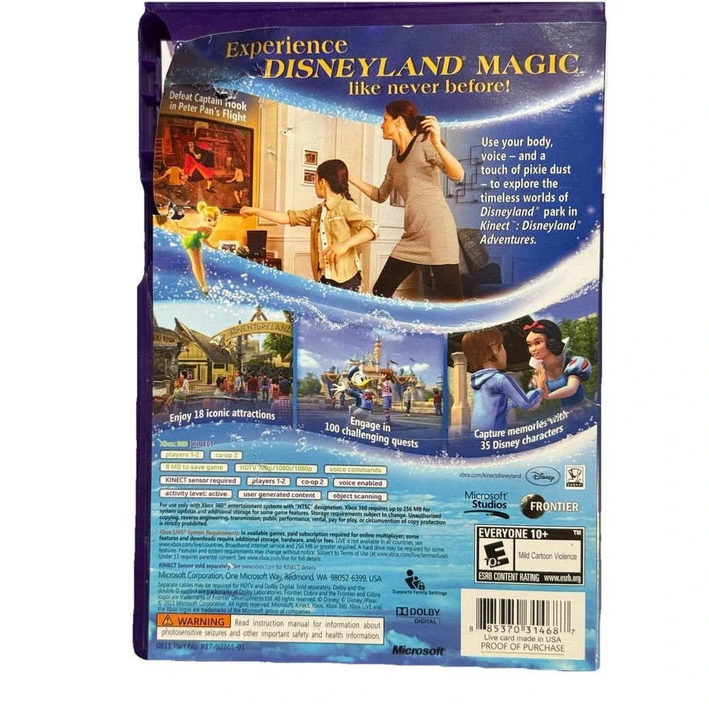 Kinect Disneyland Adventures‎ (Xbox 360) Tested.